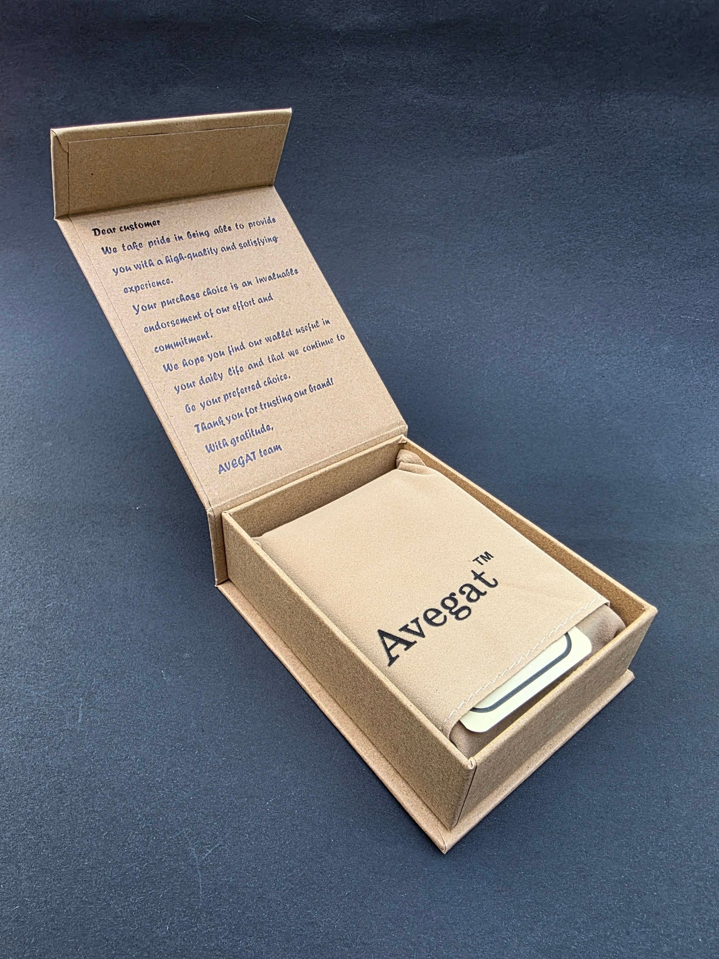 Billetera de Cuero Original - Avegat 05-M (Marrón Clásico)