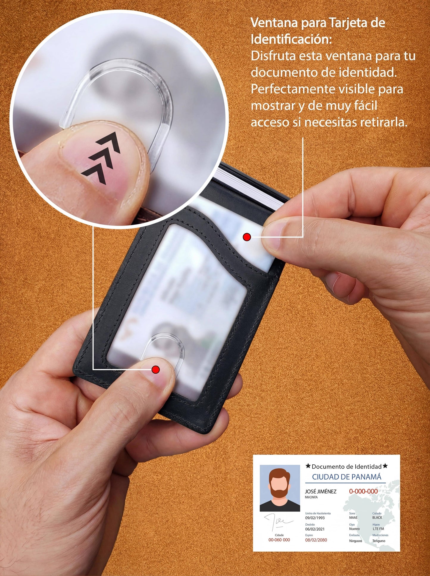 Genuine Leather Wallet - Avegat 03-N (Elegant Black) 